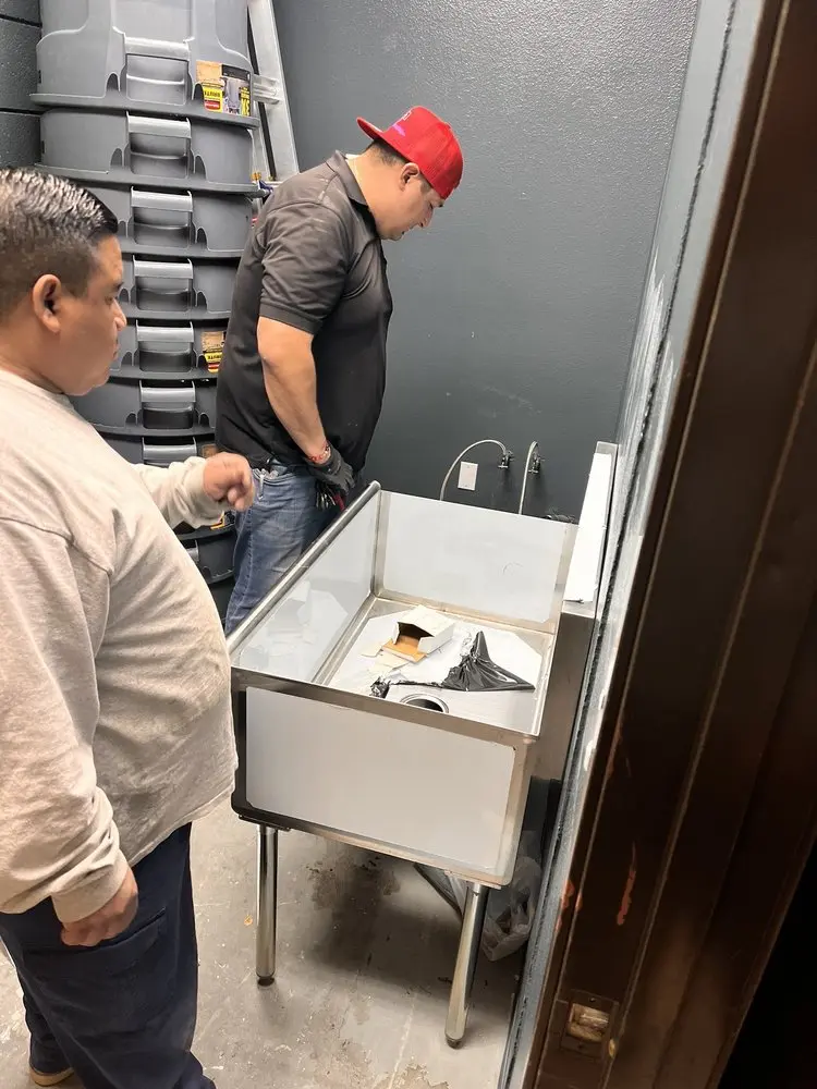 Commercial plumbing and sink installation in Hoboken